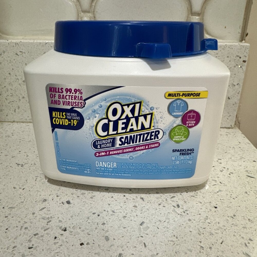 OxiClean Sparkling Fresh Laundry & Home Sanitizer 2.5 lb. Oxy Clean Oxi Oxyclean